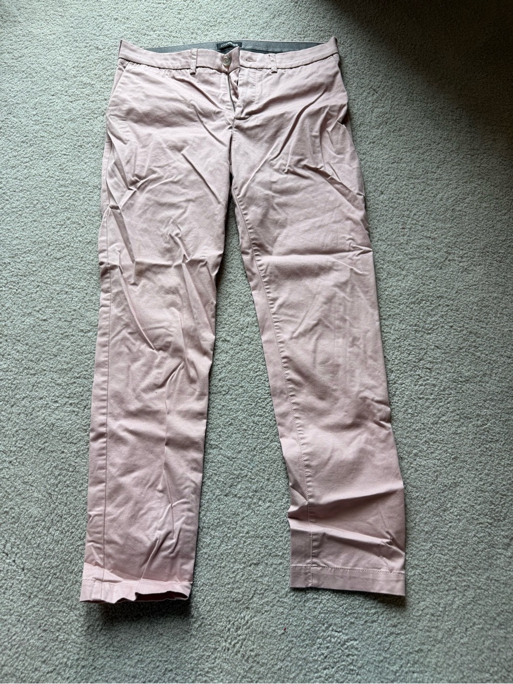 Express Men's Chinos in Dusty Pink